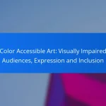 Color Accessible Art: Visually Impaired Audiences, Expression and Inclusion