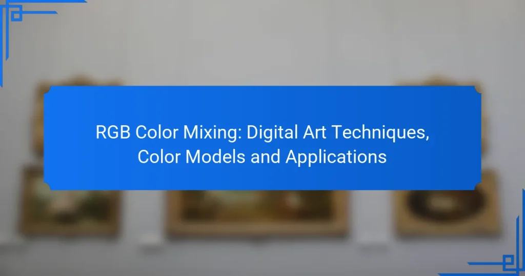 RGB Color Mixing: Digital Art Techniques, Color Models and Applications