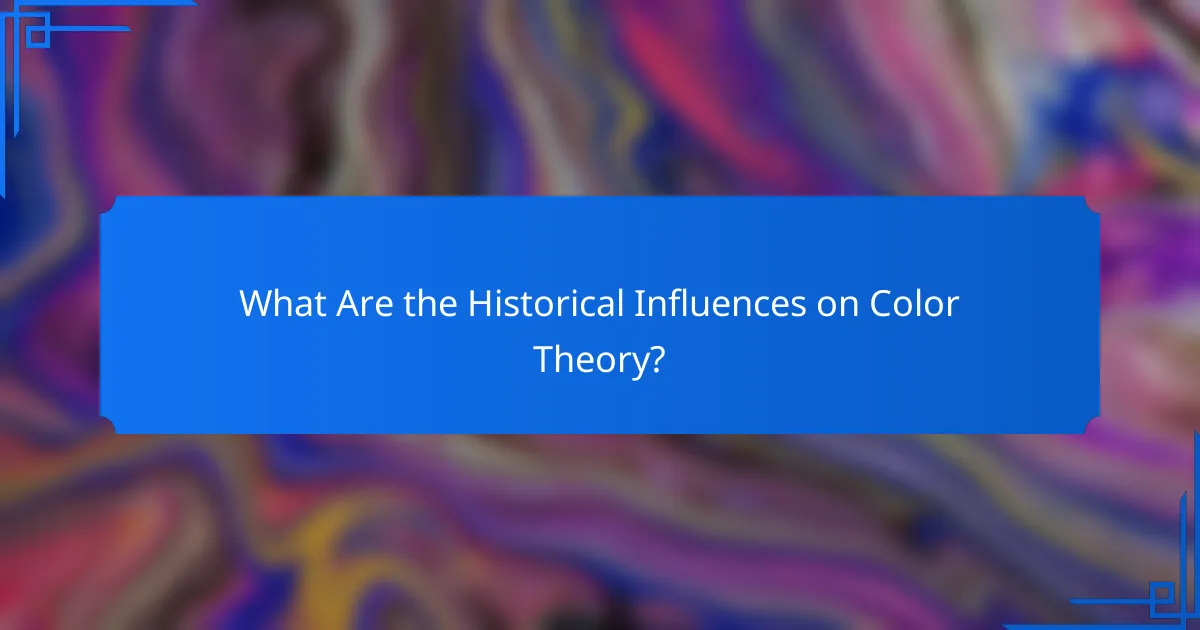 What Are the Historical Influences on Color Theory?